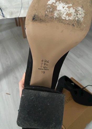 Siyah klasik platform Kadın Topuklu Ayakkabı - Görsel 6