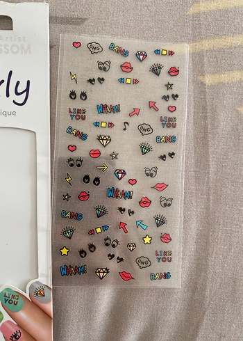 Renkli Tırnak Stickerları - Görsel 2