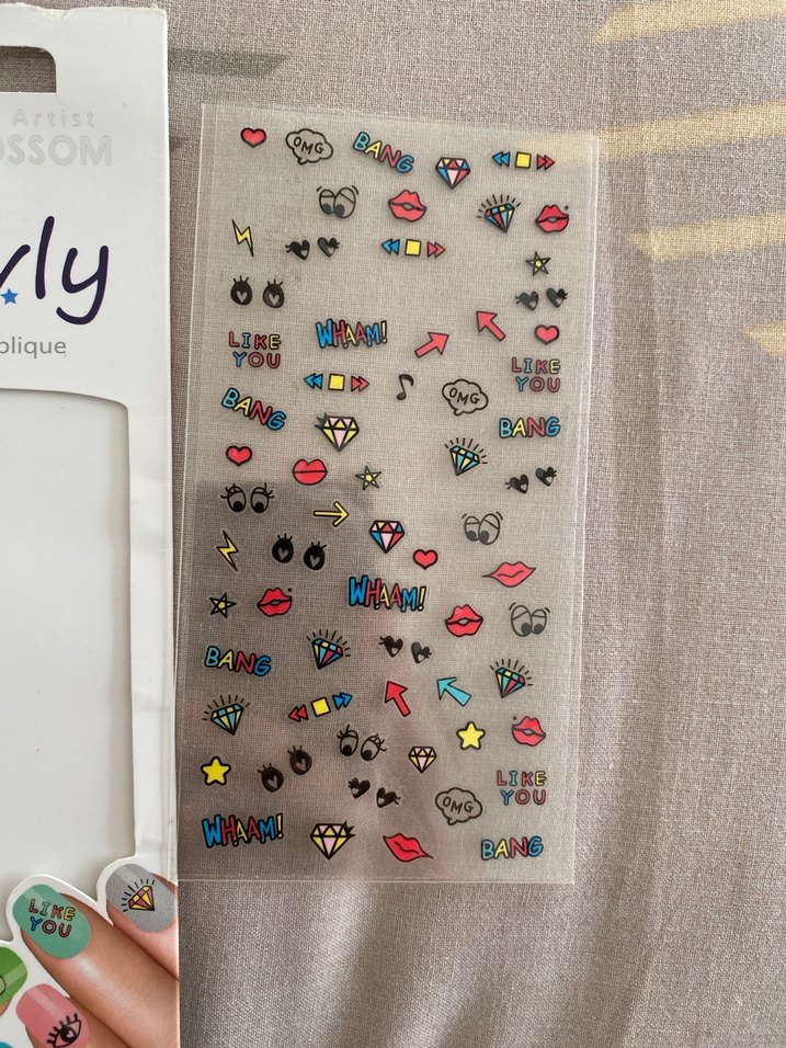 Renkli Tırnak Stickerları - Görsel 2