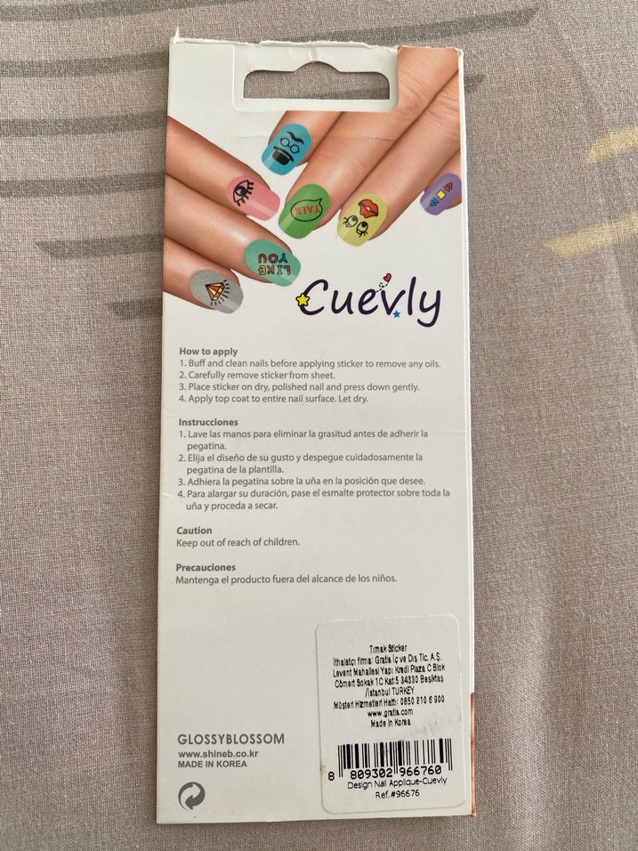 Renkli Tırnak Stickerları - Görsel 3