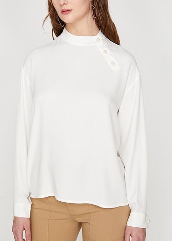 İnci detay bluz - Görsel 7