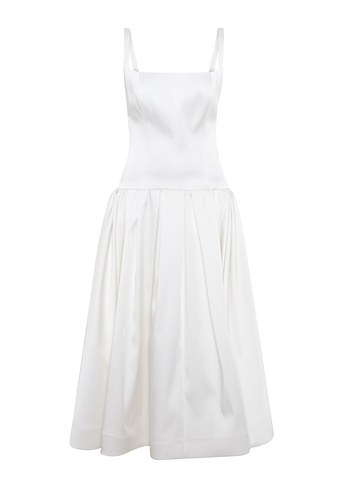 Adl mert aslan kare yaka saten elbise - Görsel 6