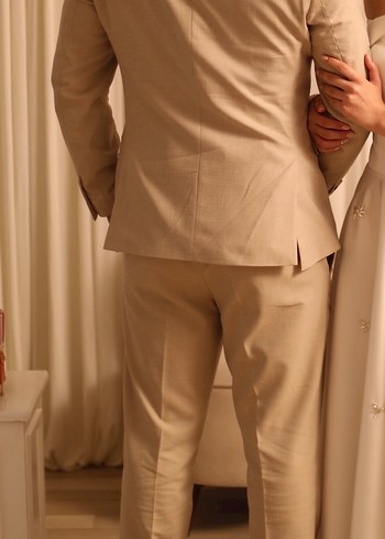 Bej takım elbise 50/6 drop süvari - Görsel 5