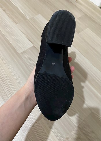 Siyah Süet Topuklu Bot - Görsel 6