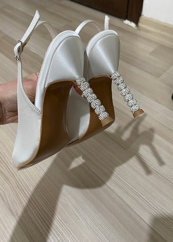 Taşlı topuklu ayakkabı stiletto - Görsel 6