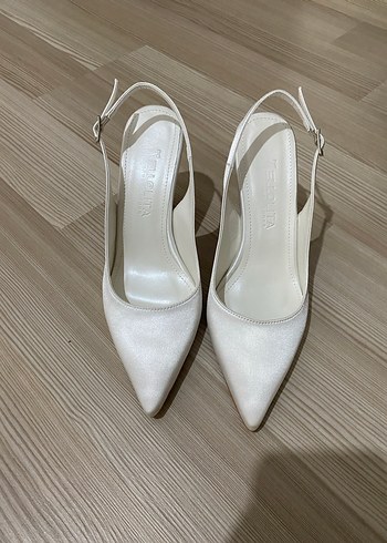 Taşlı topuklu ayakkabı stiletto - Görsel 4