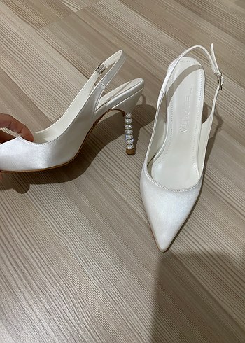 Taşlı topuklu ayakkabı stiletto - Görsel 3