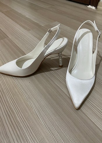 Taşlı topuklu ayakkabı stiletto - Görsel 5