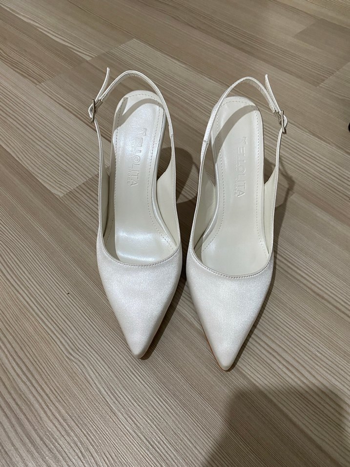 Taşlı topuklu ayakkabı stiletto - Görsel 4