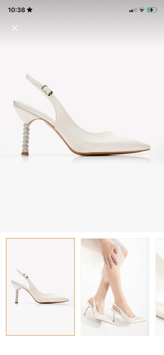 Taşlı topuklu ayakkabı stiletto - Görsel 2