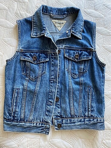 Kadın pull&bear kot yelek-ceket