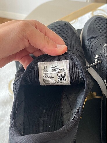 38 Beden siyah Renk Nike 270 air Max