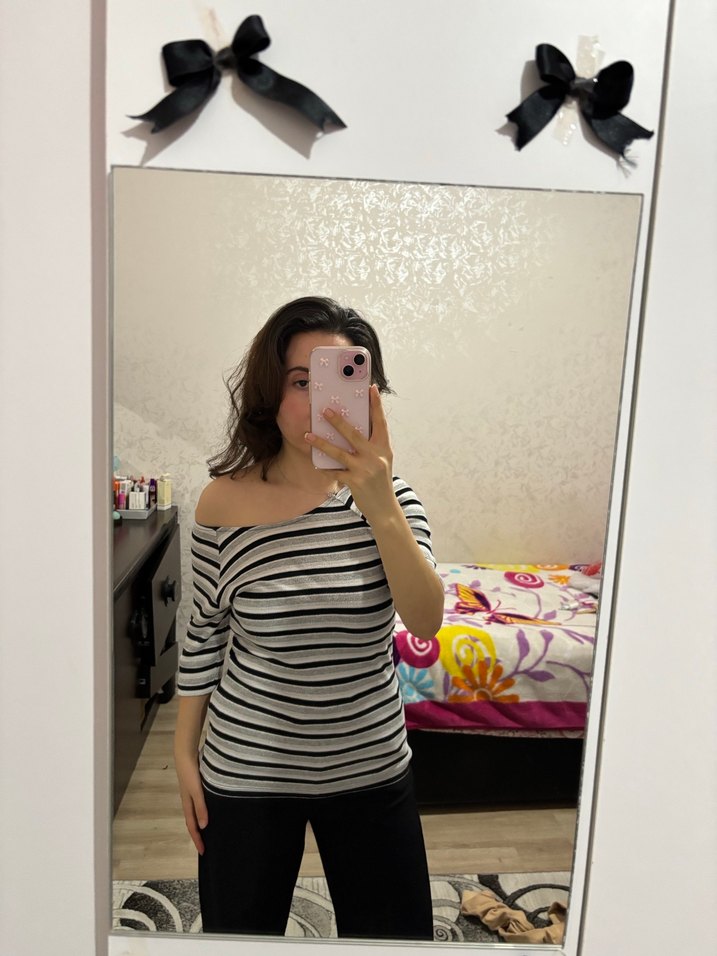 Zebra Desenli Midi Kazak - Görsel 2