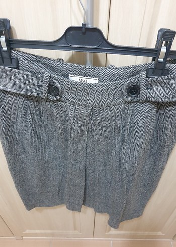 Gri Kısa Etek - Görsel 3