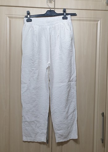 Hot Fashion Beyaz Keten Takım - Görsel 4