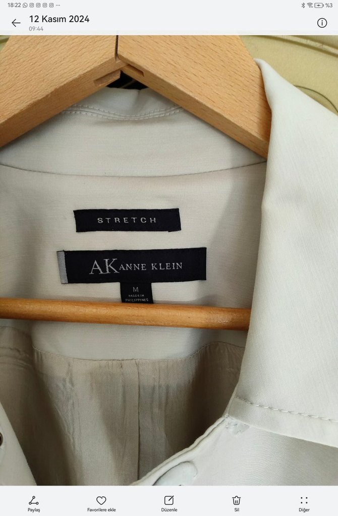 Anne Klein k7sa pardesu - Görsel 2