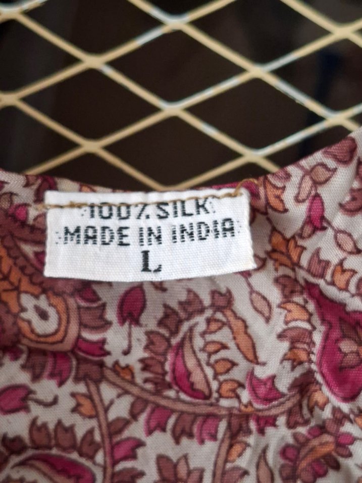 Bohem Bordo V Yaka Kolsuz tunik - Görsel 2