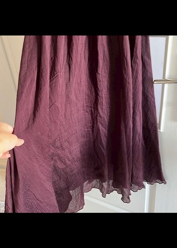 Bordo Uzun Kollu Kadın Elbise - Görsel 5