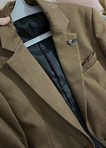 Kahverengi Erkek Ofis Takım Ceketi - Görsel 7