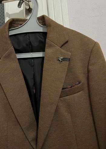 Kahverengi Erkek Ofis Takım Ceketi - Görsel 2