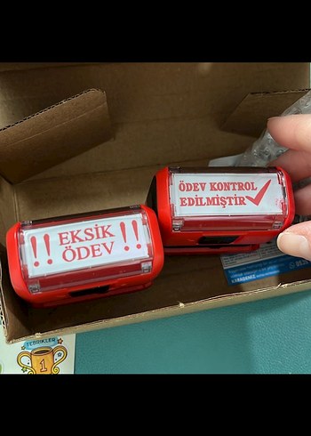 Ödev kontrol kaşesi (2adet) - Görsel 3