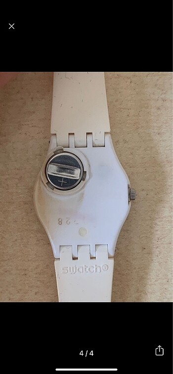 Beden beyaz Renk Swatch saat
