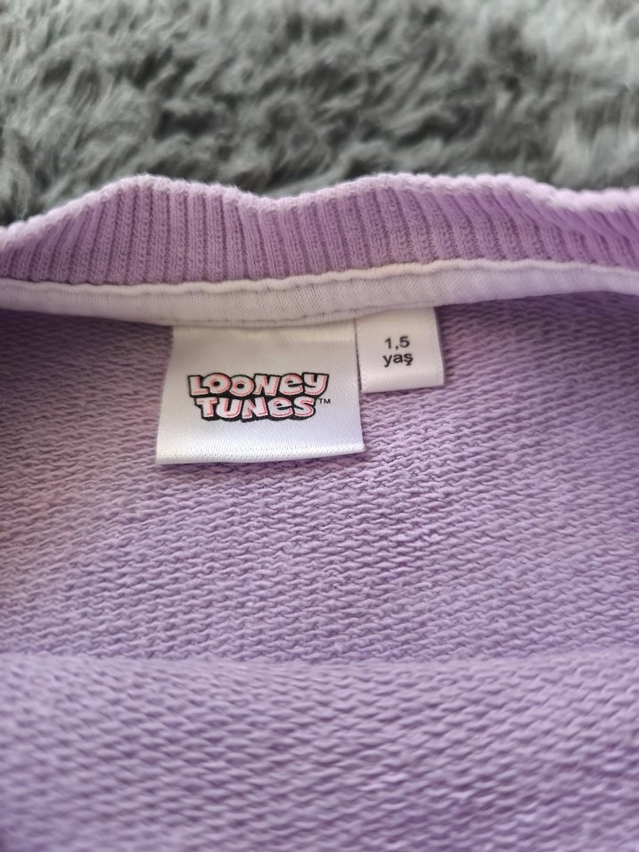Kız Çocuk Pembe Bugs Bunny Sweatshirt - Görsel 2