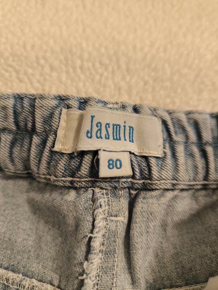 Kemer Tokalı Gri Kız Kot Pantolon - Görsel 2