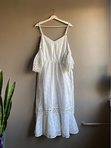 Koton beyaz fisto elbise
