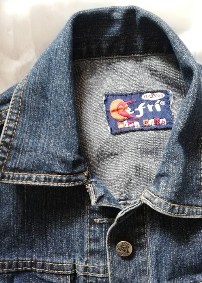 11-12 yaş kot ceket  - Görsel 4