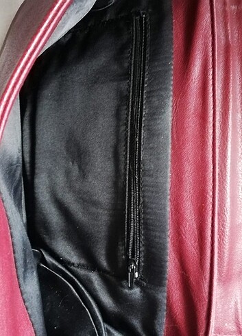 Bordo vintage çapraz çanta - Görsel 3