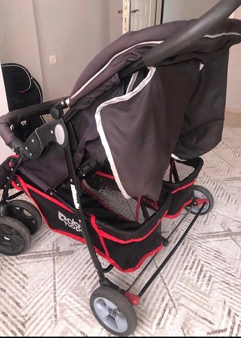 9- 36 kg Beden kırmızı Renk Kırmızı İkiz Bebek Arabası