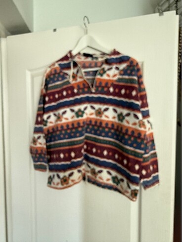Etnik deswnli sweatshirt