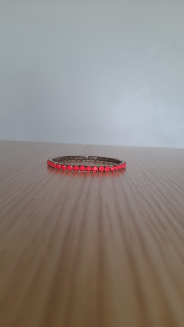 Boncuklu Mercan rengi Bohem Bileklik - Görsel 2