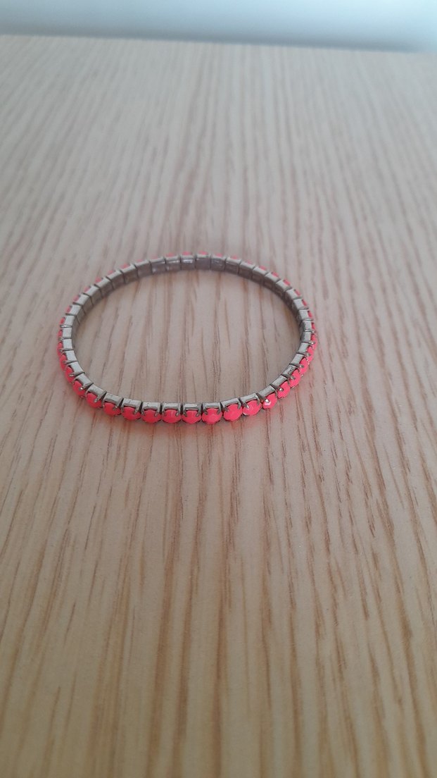 Boncuklu Mercan rengi Bohem Bileklik - Görsel 3