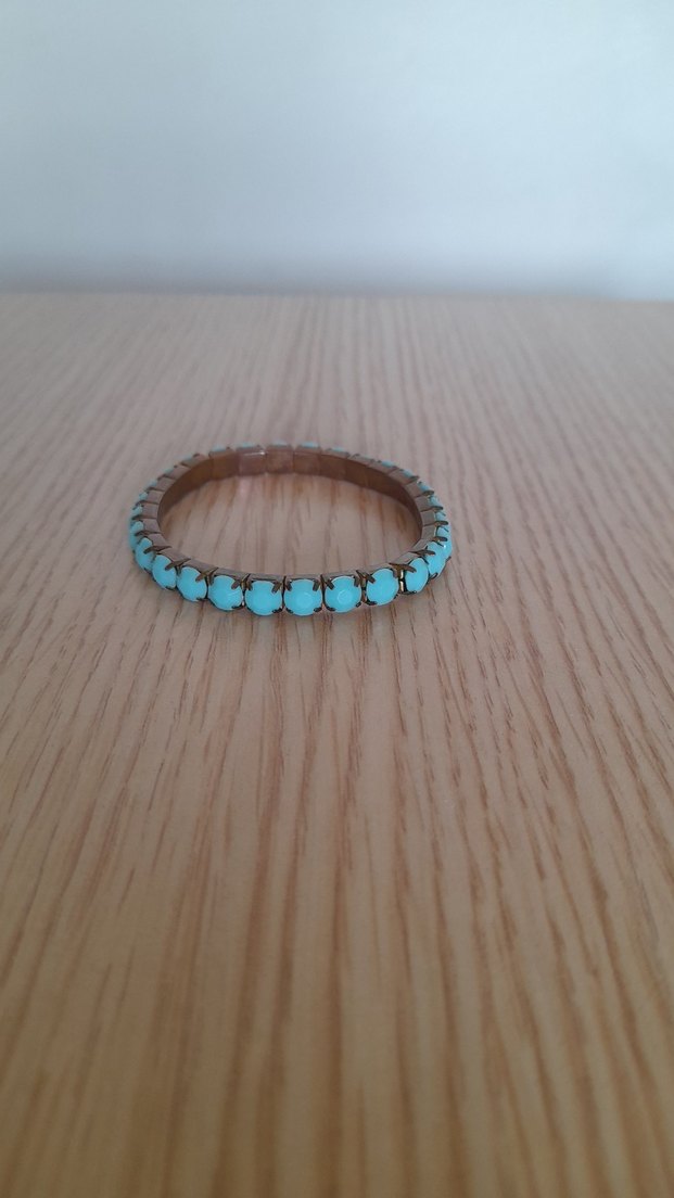 Boncuklu Turkuaz Bohem Bileklik - Görsel 3