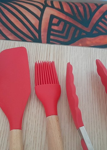 Karaca Kırmızı Silikon Mutfak Gereçleri Seti - Görsel 7