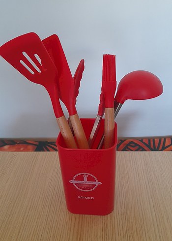 Karaca Kırmızı Silikon Mutfak Gereçleri Seti - Görsel 3