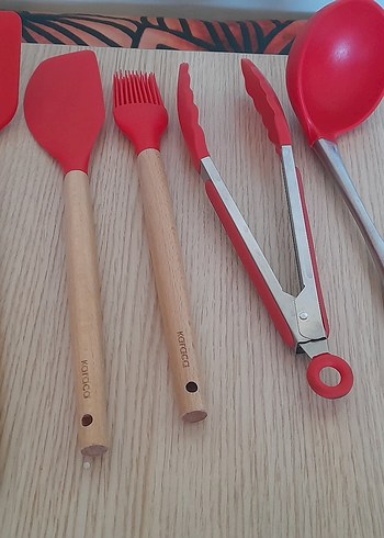 Karaca Kırmızı Silikon Mutfak Gereçleri Seti - Görsel 8