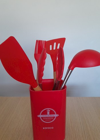 Karaca Kırmızı Silikon Mutfak Gereçleri Seti - Görsel 2