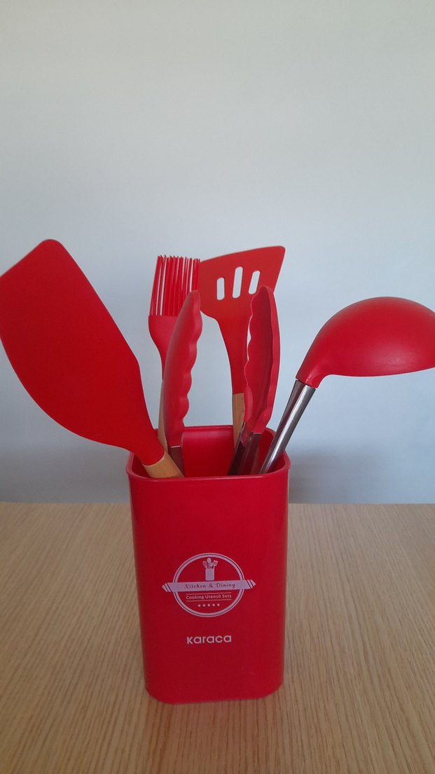 Karaca Kırmızı Silikon Mutfak Gereçleri Seti - Görsel 2