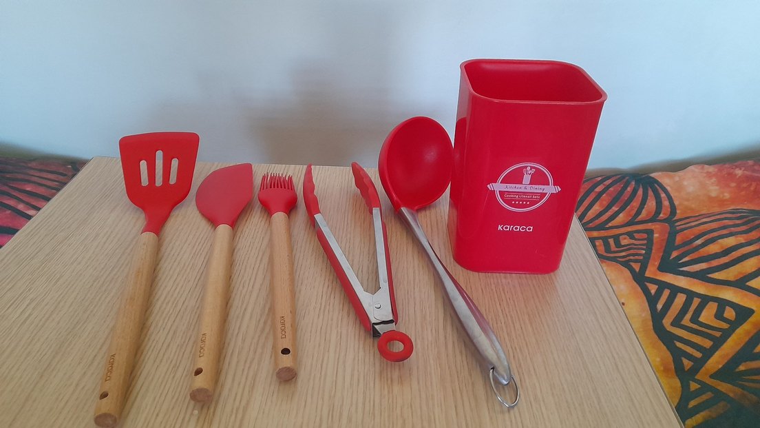 Karaca Kırmızı Silikon Mutfak Gereçleri Seti - Görsel 5