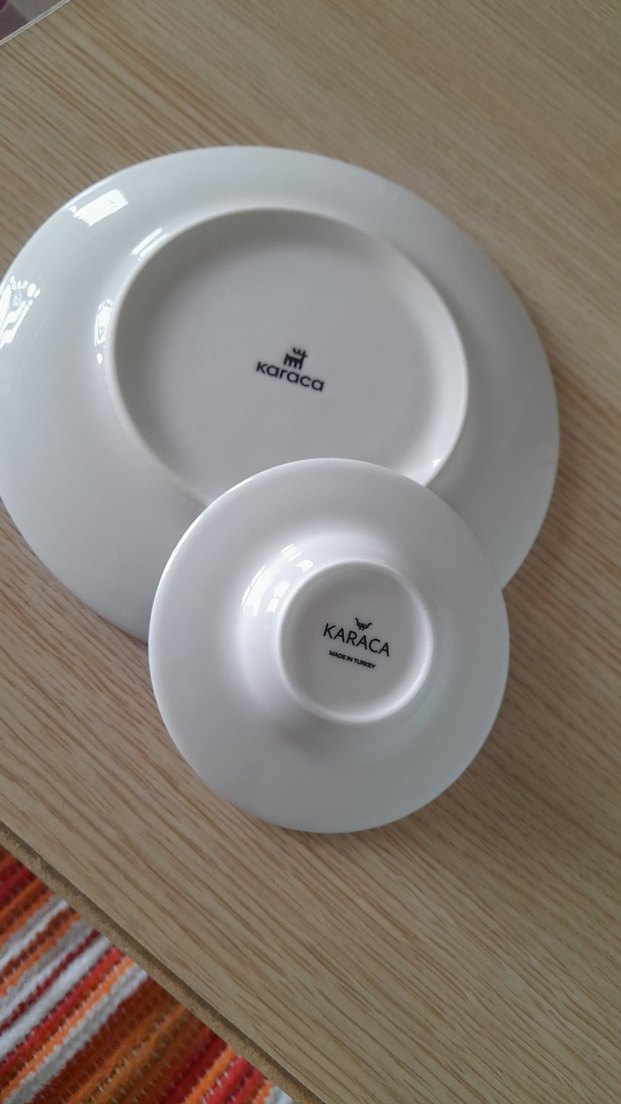 Mavi Zebra Desenli Porselen Çay Tabağı ve kahvaltı pasta tabağı - Görsel 5