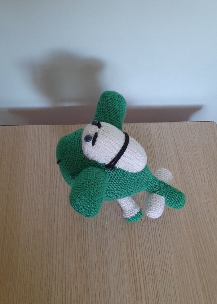 Helikopter amigurumi örgü oyuncak - Görsel 2