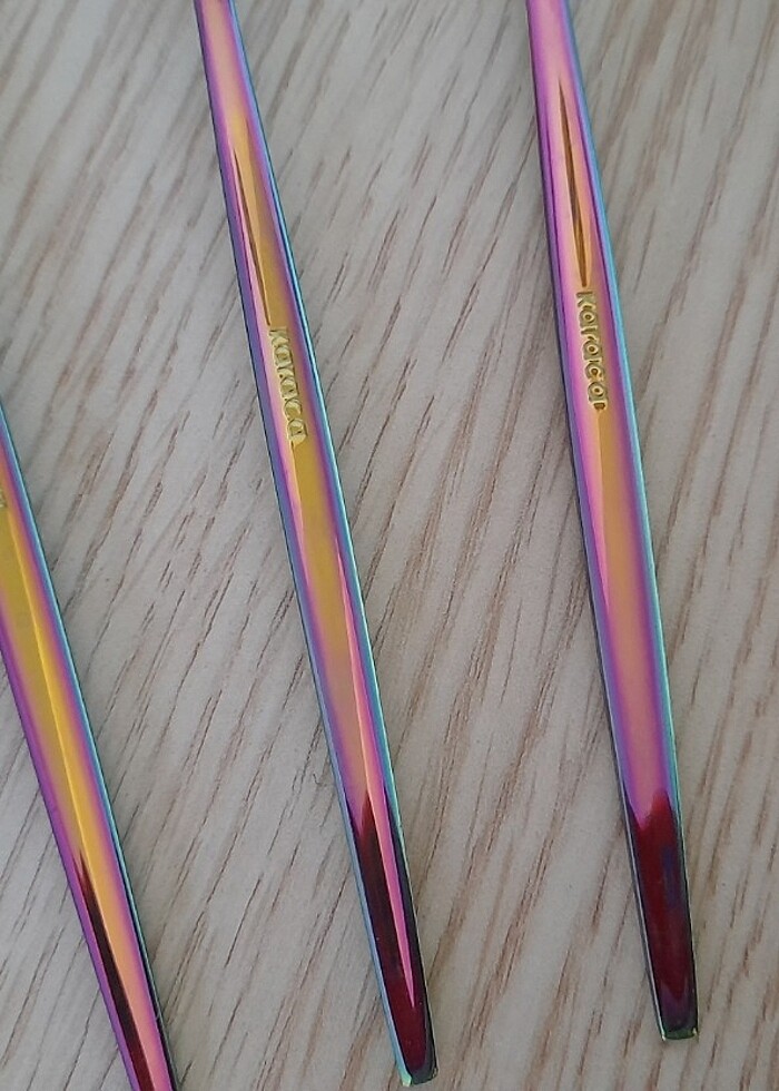 Rengarenk tatlı, kahvaltı çatalı 6 adet - Görsel 4