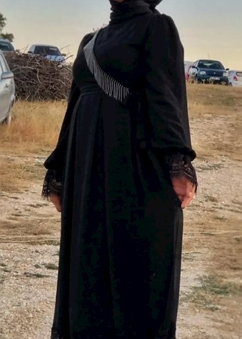 Siyah Uzun Kollu Gotik Uzun Elbise