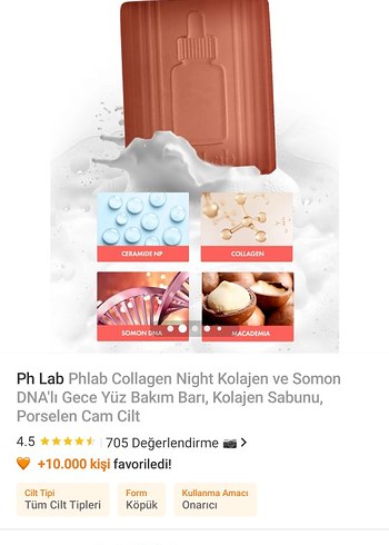 Beden Diger pH Lab Collagen Night Temizleyici Sabun