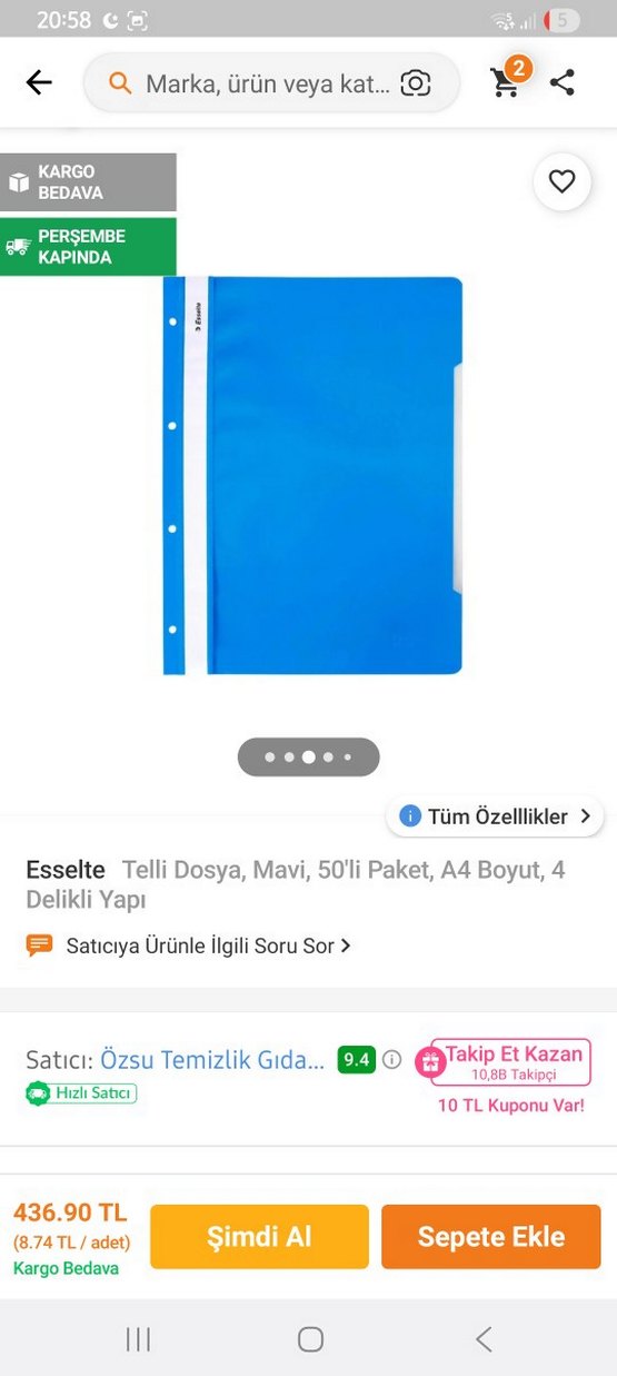 Esselte Yeşil Plastik Dosya 25 li Paket - Görsel 2
