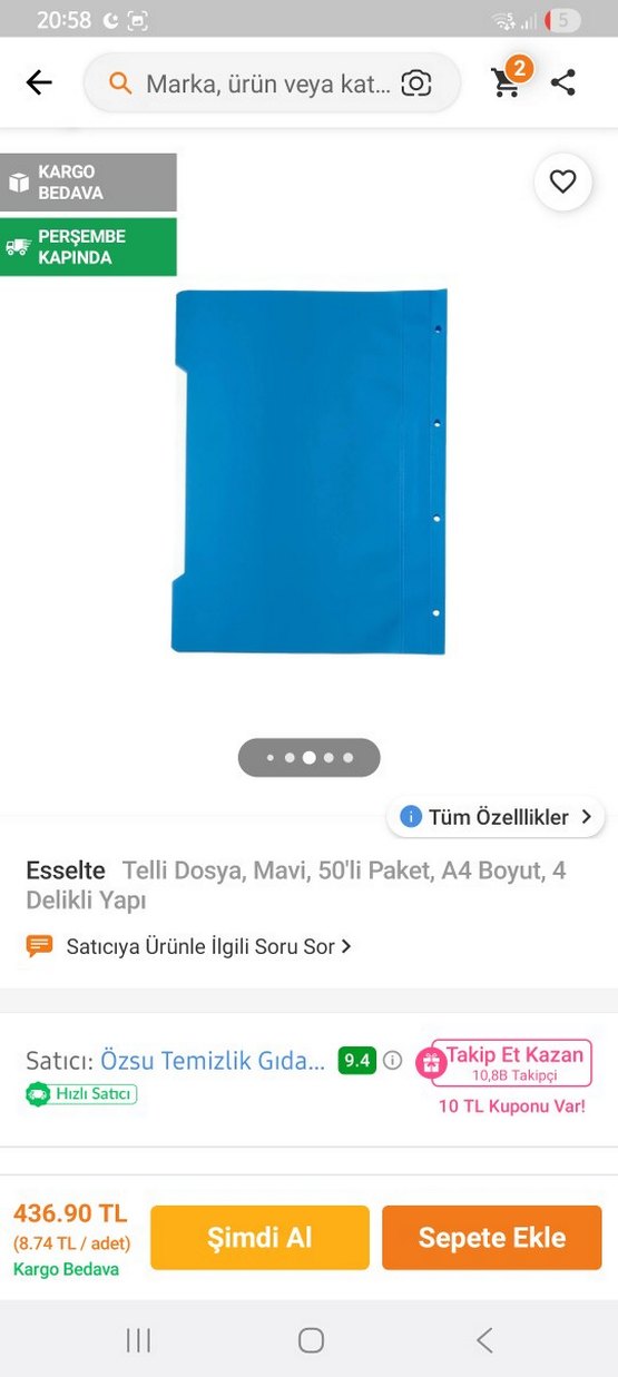Esselte Yeşil Plastik Dosya 25 li Paket - Görsel 3