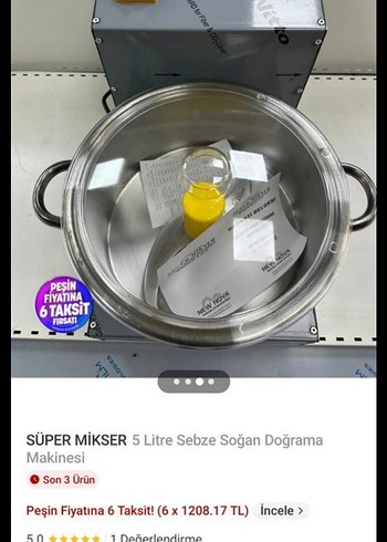 Gri ve Sarı Renkli Doğrayıcı Parçası - Görsel 3